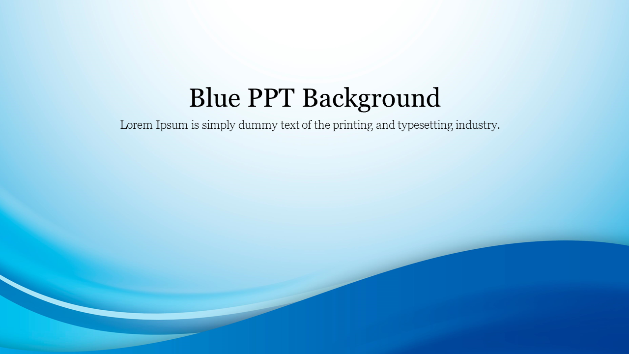 Attractive Blue PPT Background For Your Requirement